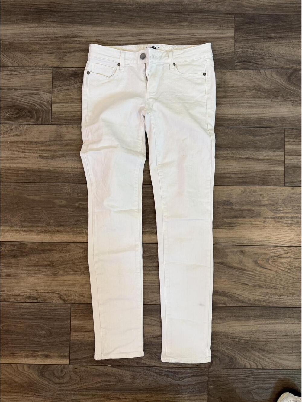 Paige white skinny jeans